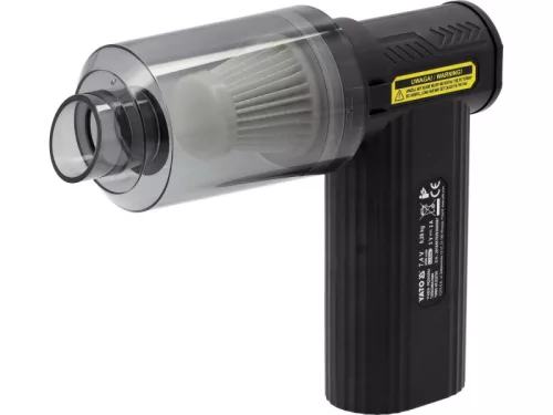 YATO 7,2 V 4 Ah 130000 RPM légseprű és autós porszívó tartozékokkal YT-82936