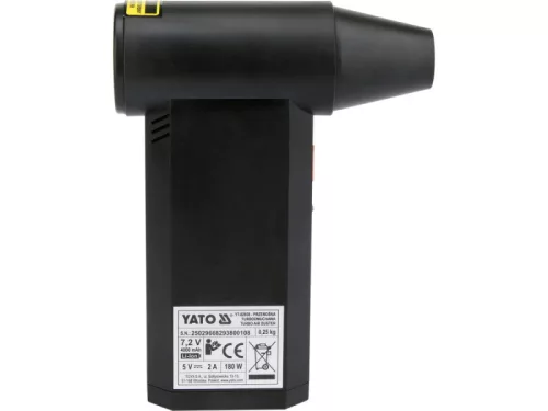 YATO 7,2 V 4 Ah 135000 RPM légseprű YT-82938