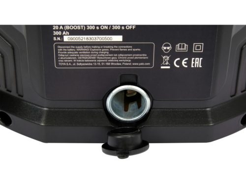 YATO 12V/20A akkumulátor töltő, max. 300Ah