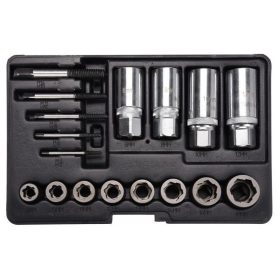   YATO 17 részes roncsolt csavarfej és törtcsavar kiszedő készlet