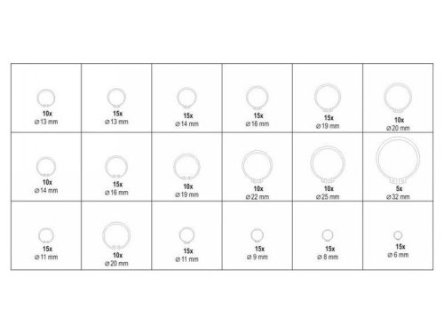 YATO 300 részes Seeger gyűrű készlet külső- belső