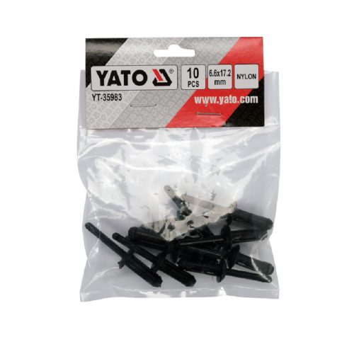 Yato 6,6x17,2mm 10db műanyag popszegecs 