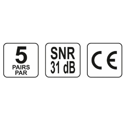 YATO 7-12 mm 5 pár vágott füldugó