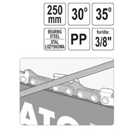   YATO láncfűrész reszelő vezetővel 4,5x250mm (3/8; 0,325)