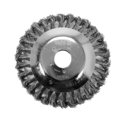 YATO 150 x 25,4 mm döntött sodrott körkefe fűkaszához, fűszegélyvágóhoz